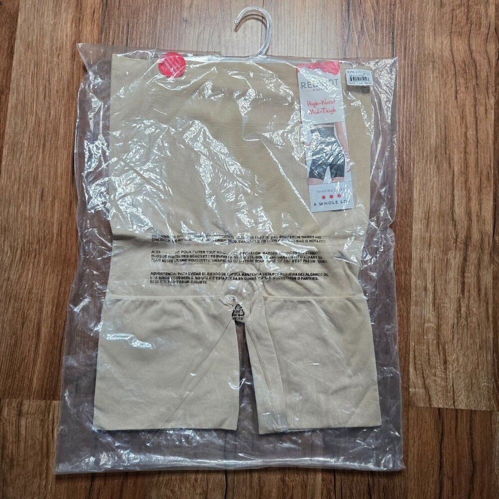 Red Hot by Spanx XL Soft Nude High Waist Mid Thigh Shaper Style FS4015 New